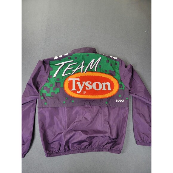 Vintage Sugoi Team Tyson Jacket Mens Medium Purple Green Cycling Windbreaker 90s - Picture 8 of 13